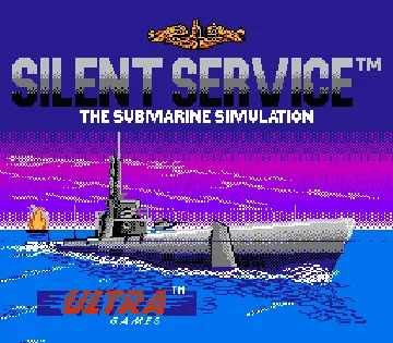 Silent Service (Europe) screen shot title